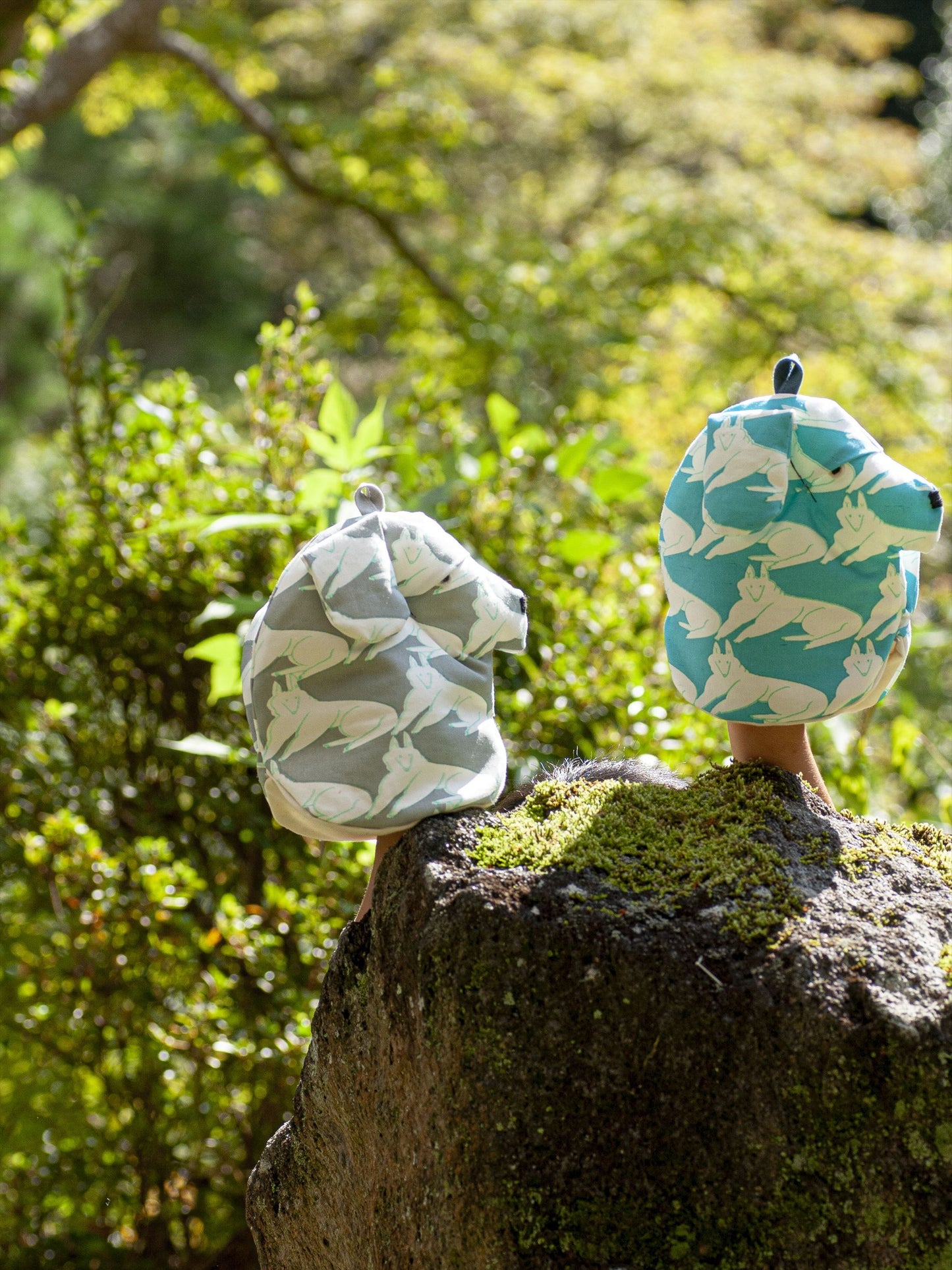 いぬのパペつかみ ワインレッド