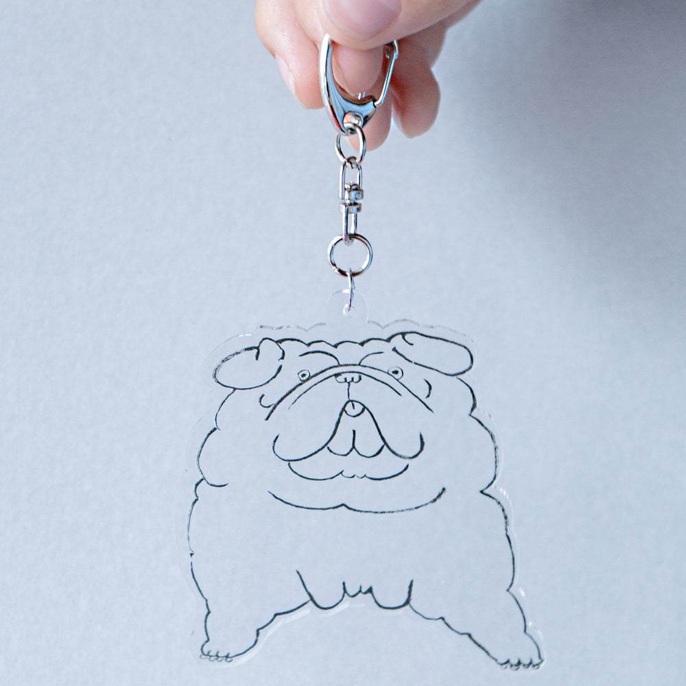 Acrylic Key Chain "Pug"