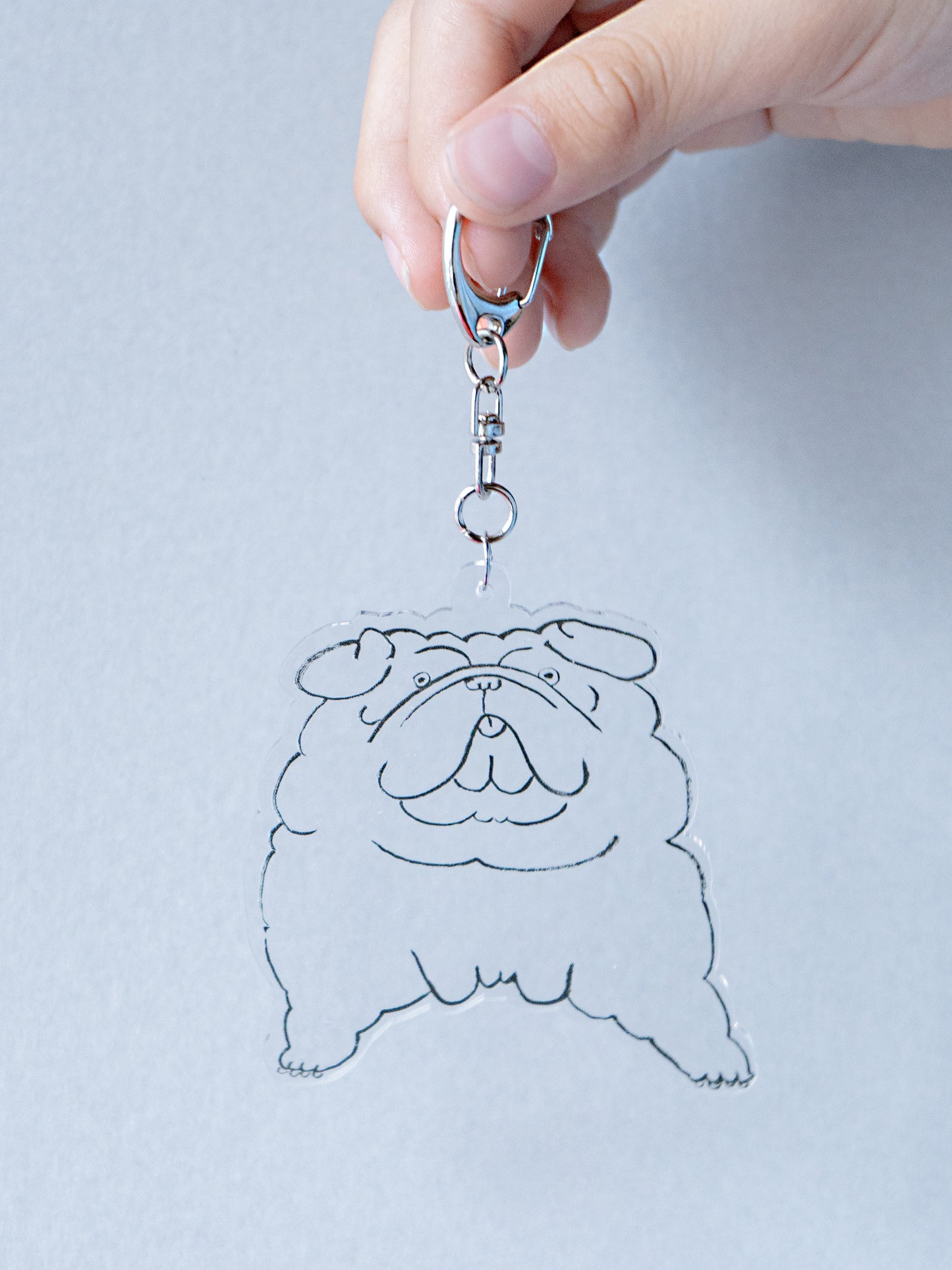 Acrylic Key Chain "Pug"