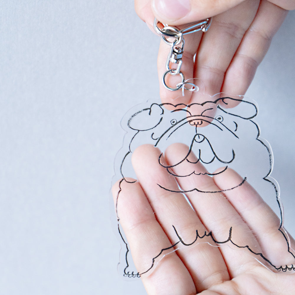 Acrylic Key Chain "Pug"