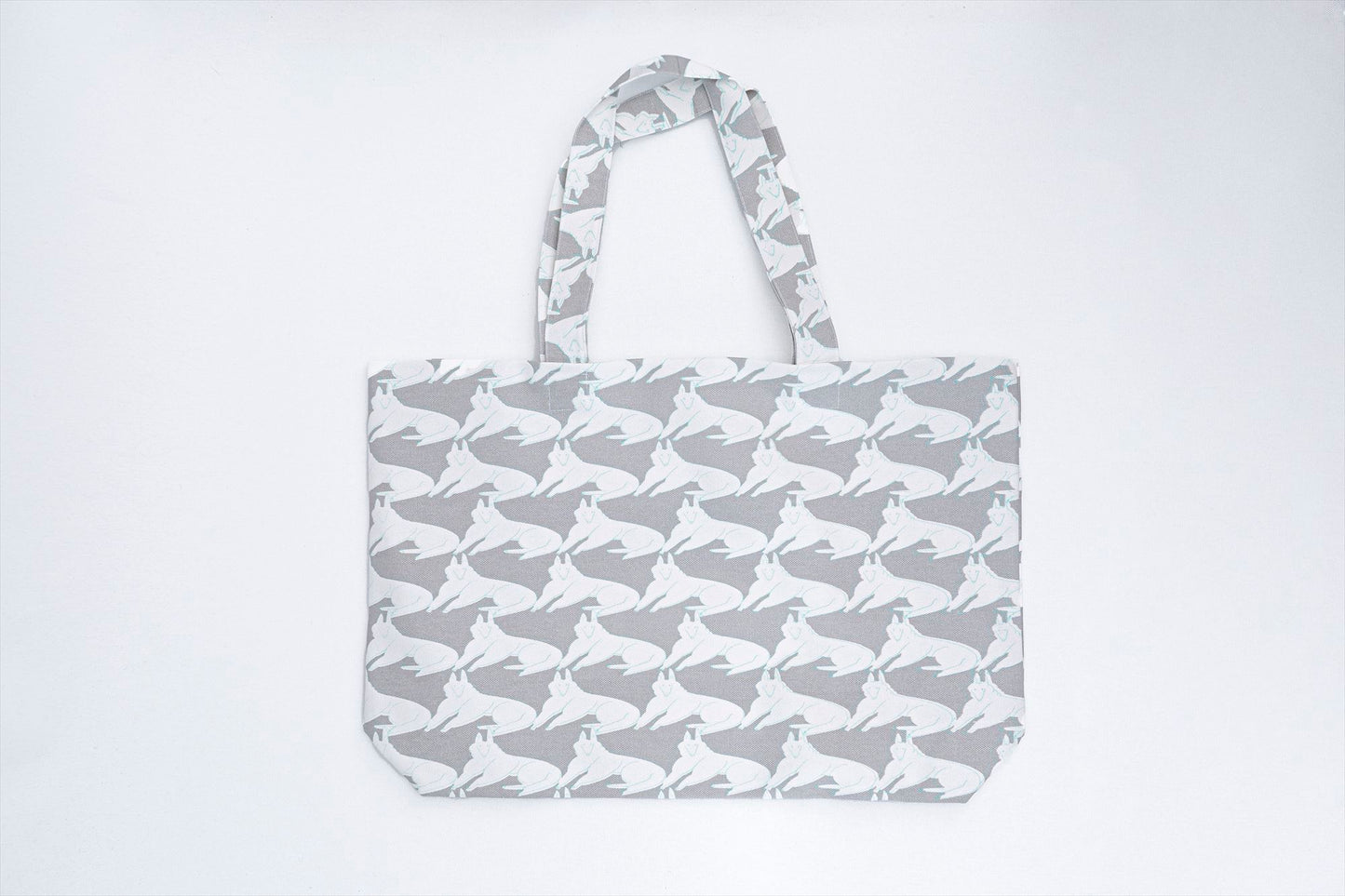 tosaminosa Custom Motif Tote Bag Light Gray