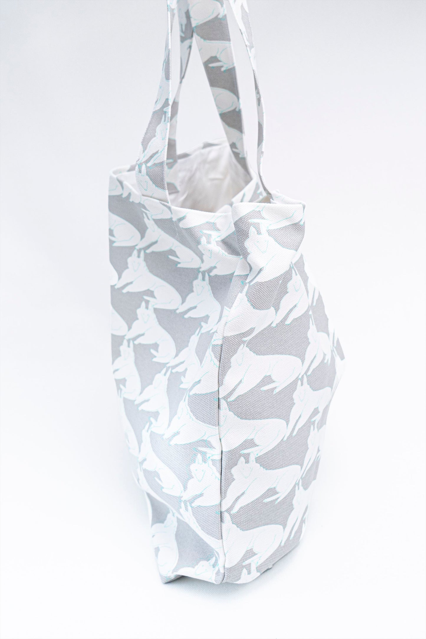tosaminosa Custom Motif Tote Bag Light Gray