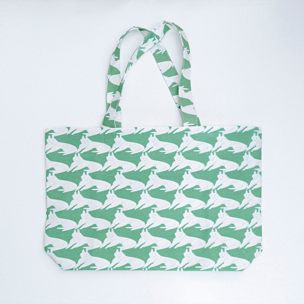 tosaminosa Custom Motif Tote Bag Green